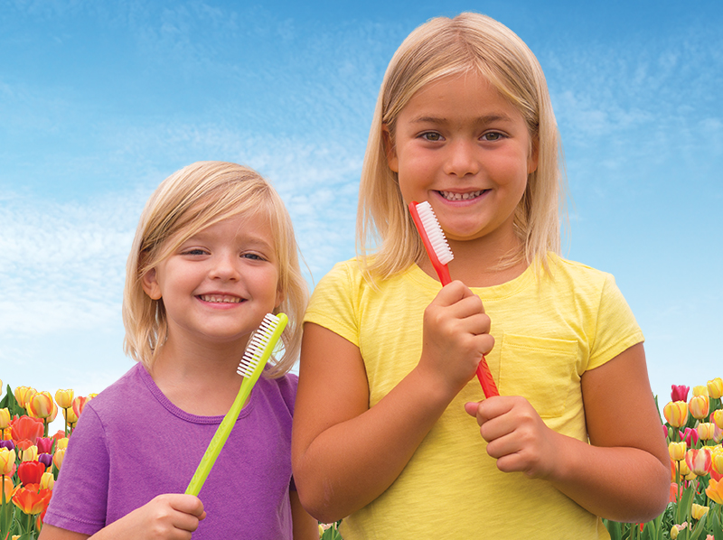Girls Brushing Their Teeth, Family Dentist in Sayreville, NJ at Sayreville Dental